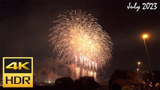 [4K HDR] 札幌 豊平川花火大会 2023 / Sapporo Toyohira River Firework Festival 2023 (Hokkaido, Japan)