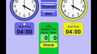 Telling Time / Elapsed Time Teaching Tool