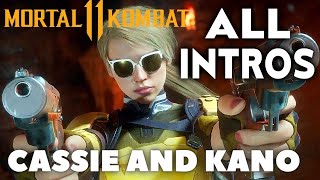 MORTAL KOMBAT 11 Cassie Cage And Kano All Intros Dialogue