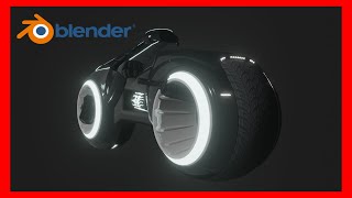 Tron Light Cycle Rig Test |Blender|