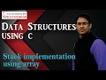 Data structures using C 76 stack implementation using array