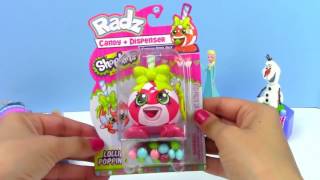 Shopkins Radz Candy Dispenser! Lolli Poppins! Pop Spin Candy! Videos for Kids ToyBoxMagic