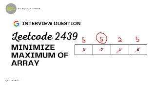 Minimize Maximum of Array - Leetcode 2439 - Python