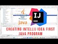 Creating IntelliJ IDEA First Java Program