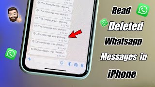 How to read deleted Whatsapp messages in iPhone || Read Whatsapp deleted messages in ios