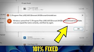 Windows cannot find "Uninstall.exe . Unins000.exe" Program Game App in Windows 11 / 10 /8/7 - Fix ✅