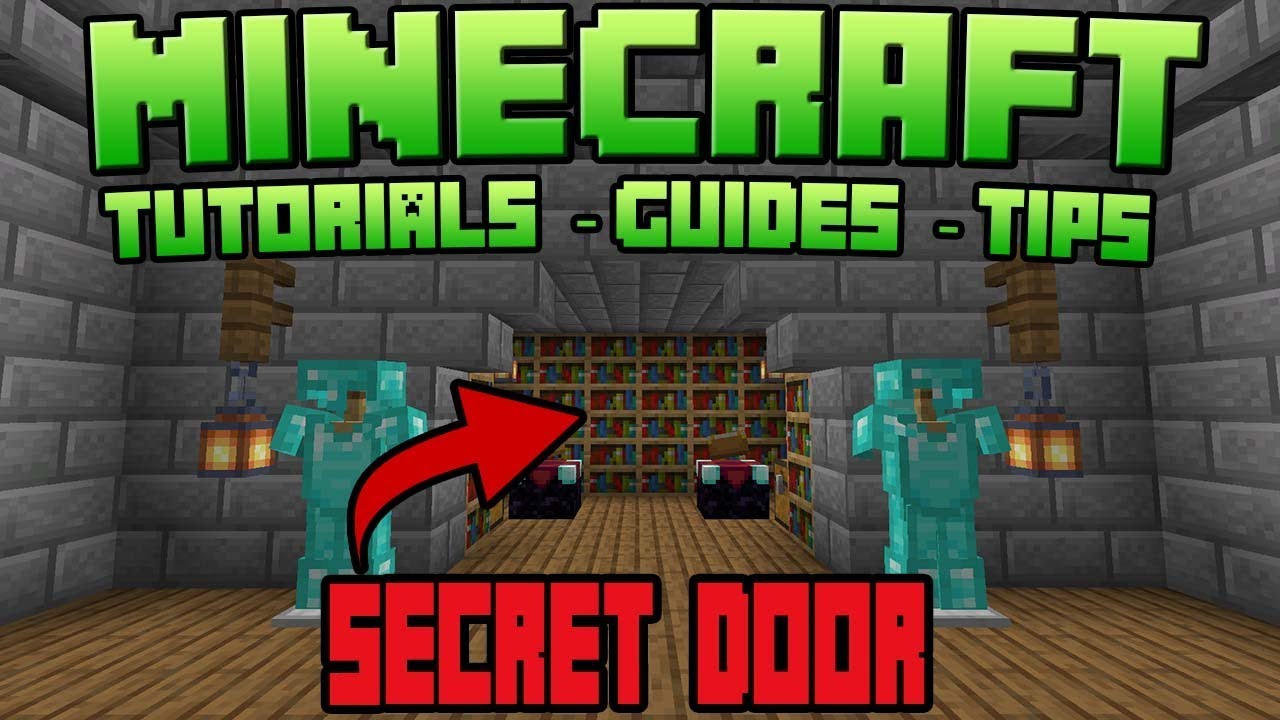 Minecraft Secret Door Tutorial Youtube