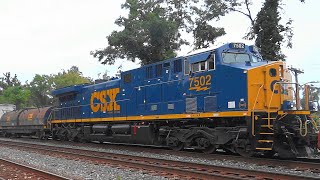 🚬 Brand New Rebuilt CSX CM44AH on Smoking Long Freight Train