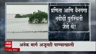 Gadchiroli Rain : गडचिरोलीत पावसाचा वेग काहीसा मंदावला मात्र अनेक ठिकाणी पूरस्थिती कायम