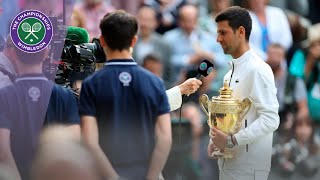 Novak Djokovic Wimbledon 2019 Winner's Speech