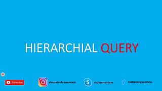 Hierarchial Query | Common Table Expression | CTE | Tamil