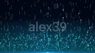 Digital Binary Background - Motion Graphics