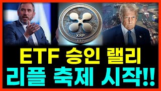 [XRP 리플 코인] ETF 승인 랠리!! 리플 축제 시작 했습니다!! #XRP #리플 #코인