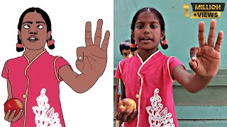 Apple Apple Red Red Apple drawing meme | 1st CLASS-(Unit5)FRUITS rhyme | Bikki Sreenivasulu