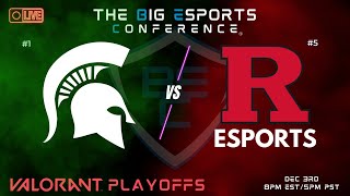 #1 Michigan State vs #5 Rutgers | VALORANT | Big Esports Conference | BEC Semi-Finals