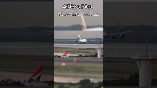 Pilot 👨‍✈️ vs ATC🤣 #plane #atc #a380 #pilot #subscribe #shorts