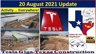 Tesla Gigafactory Texas 20 August 2021 Cyber Truck & Model Y Factory Construction Update (07:45AM)