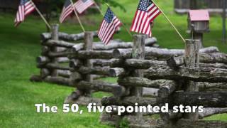 American flags in central Pa. for Flag Day