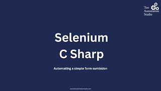 Selenium C Sharp - Automating simple form submission