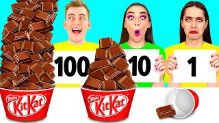 100個重ねフードチャレンジ | 食用の戦い 4Teen Challenge