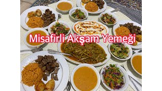 Aşçı Annemden 8 Kişilik 8 Çeşit Misafirli Akşam Yemeği Hazırlığı👩‍🍳Çorbasından Tatlısına