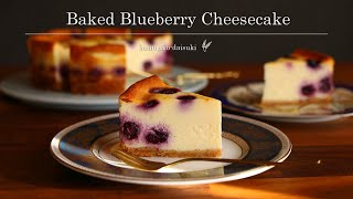  Baked Blueberry Cheesecake｜komugikodaisuki