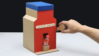 Cola Bottle Tablet Vending Machine DIY from Cardboard