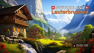 Lauterbrunnen Switzerland - A Swiss Village Tour - Most Beautiful Villages in Switzerland 4k video