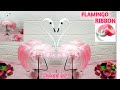 HOW TO MAKE A FLAMINGO FROM RIBBON II Flamingo Dari Pita Satin