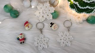 Hướng dẫn móc Bông Tuyết nhanh, đơn giản ❄️☃️ Crochet Snowflake Christmas Ornament Tutorial❄️☃️🌲