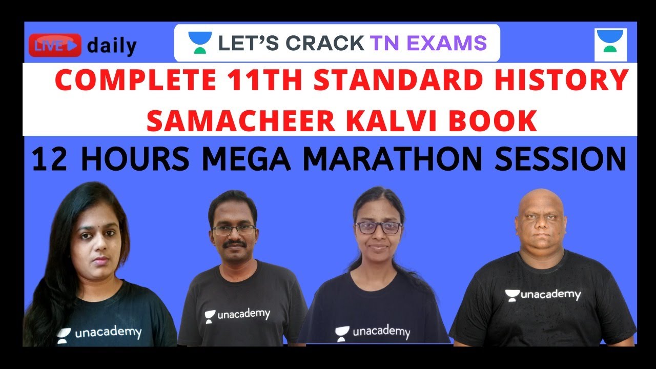 Complete 11th Standard History Samacheer Kalvi Book | 12 Hours Mega ...