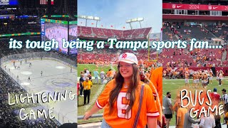 TWO GAMES, ONE WEEK | come with me to watch the Bucs & the Lightening