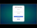 How to Make BMI Calculator Using HTML CSS And JS || #css #cssanimationtutorial || @codingissoeasy