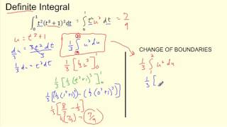 Calculus (Version #2) - 10.3 u substitution definite integrals