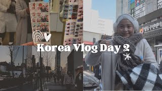 Korea Vlog Day 2 🇰🇷 | Subway, Hanbok Rental, Butter Shop, Self Photo Studio, Pop Mart