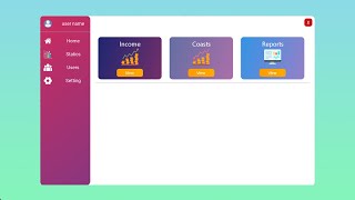 Create modern dashboard with java swing , part 1 تصميم لوحة تحكم بالجافا