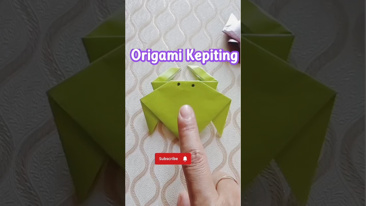 Membuat Kepiting Dari Kertas Origami | Lipat Kertas Jadi Kepiting # ...