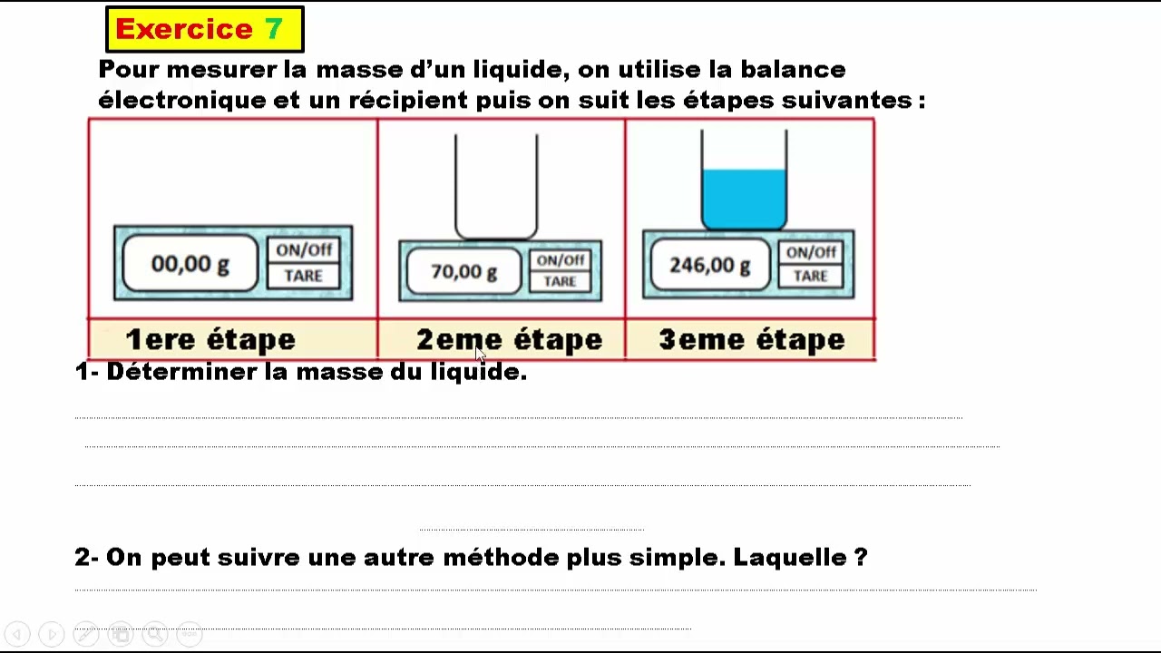 Exercice 7 Le Volume Et La Masse 1apic Youtube Exercice 7 Le Volume Et La Masse 1apic Youtube