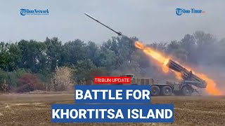 The 36th Marines' Brigade of the AFU in Khortitsa island attacked by Russia