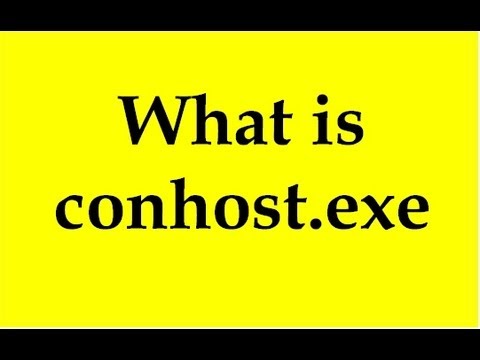 What is conhost.exe