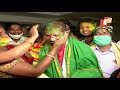 odisha bypoll results celebration in bjd camp as candidates near victory