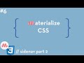 Materialize CSS #6 - Sidenav Part 2
