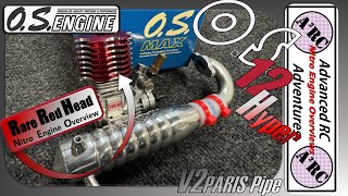 OS 12CV Hyper Red Head - Nitro Engine Overview - Ron Paris V2 Tuned Pipe