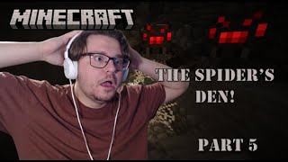 DEEP IN THE SPIDER CAVES!!! (Minecraft FTB Gameplay)