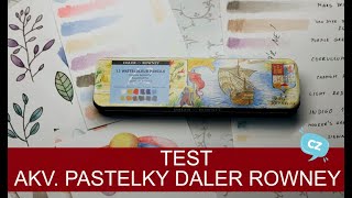 TEST - akvarelové pastelky Daler Rowney