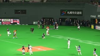 20190413 ファイターズナインのスターター送り出し（スタメン登場）