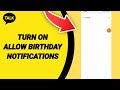 How To Turn On Allow Birthday Notifications On Kakao Talk App