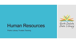 Trustee Training: Human Resources