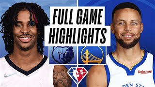 GRIZZLIES at WARRIORS | FULL GAME HIGHLIGHTS | December 23, 2021
