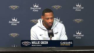 Willie Green on New Year's tragedy | Pelicans vs. Heat Pregame 1/1/2025